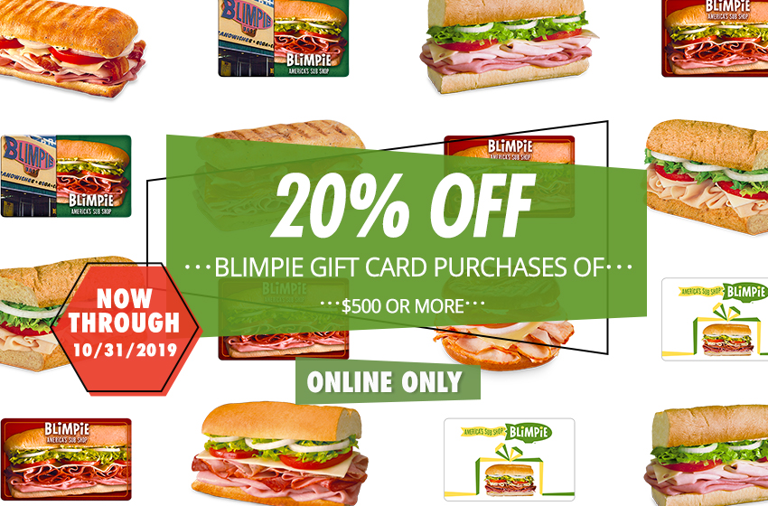 Blimpie Restaurants Sub Sandwiches